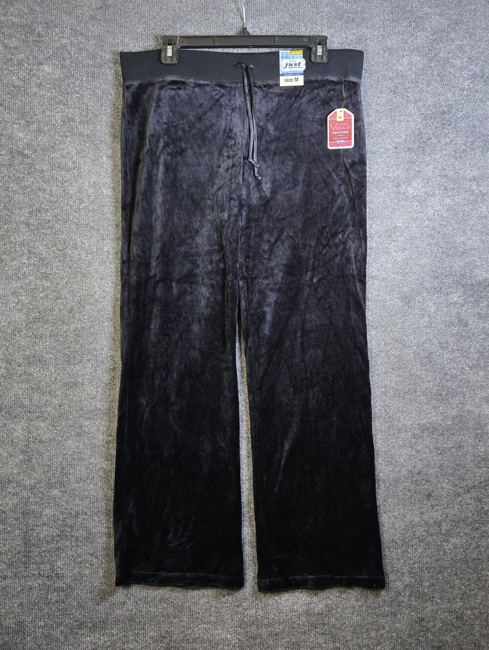 Old Navy Pants Womens M Black Velour Pajama Pull Ons Cozycore Y2K New.